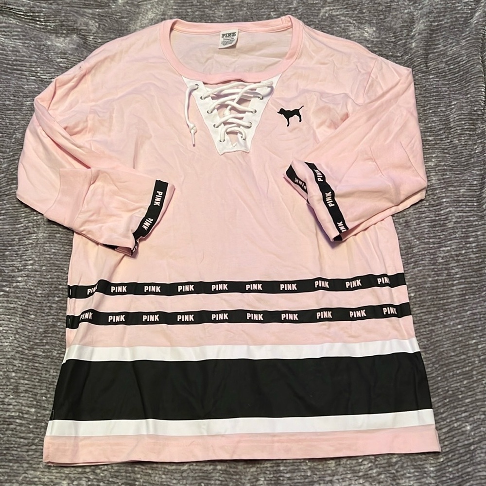 Long sleeve pink shirt